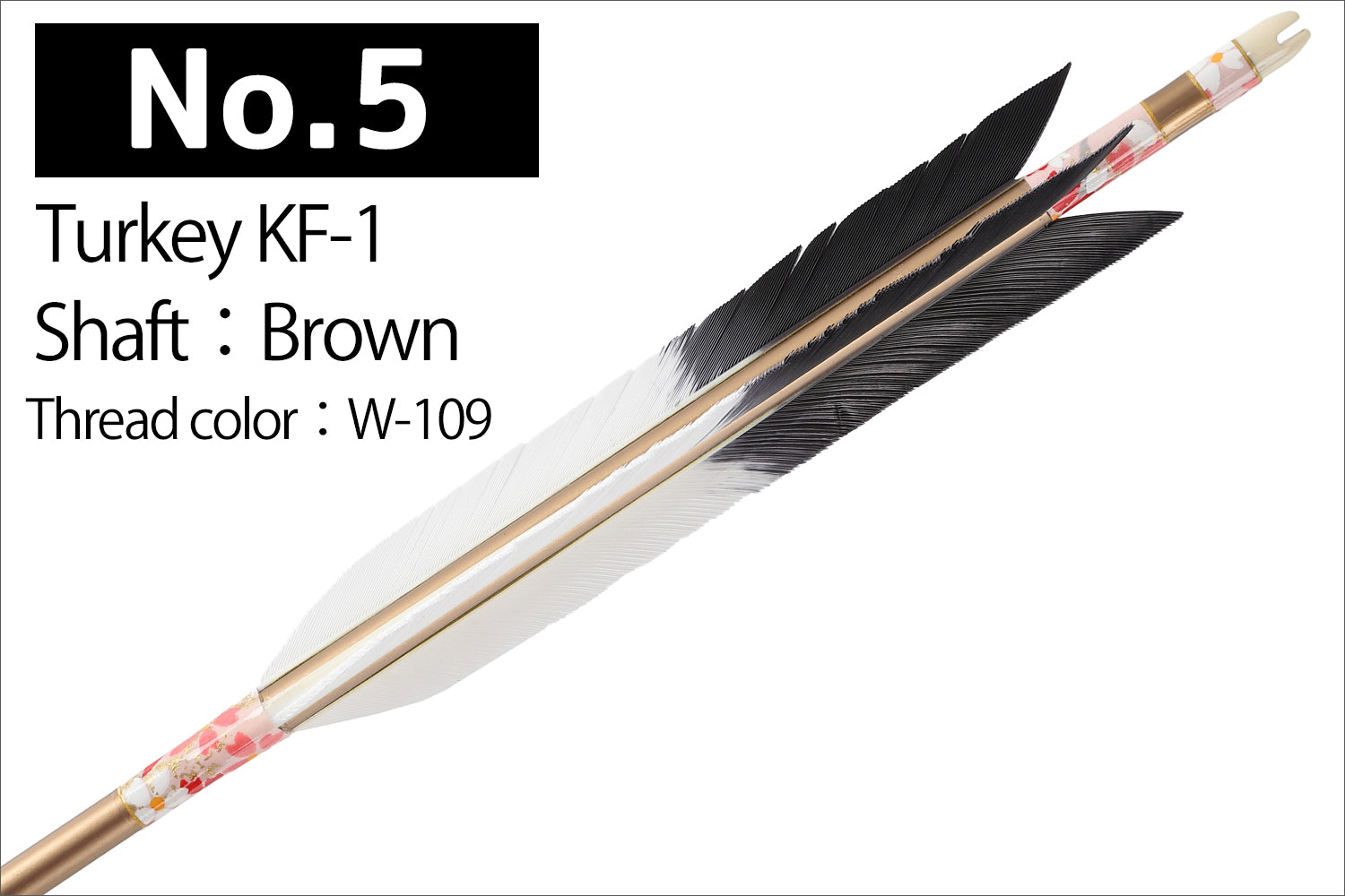 【D-1763】Turkey KF-1 ( 6 types ) - Set of 6 (Shaft Size 1913) ターキー KF-1 1913シャフト 6本組