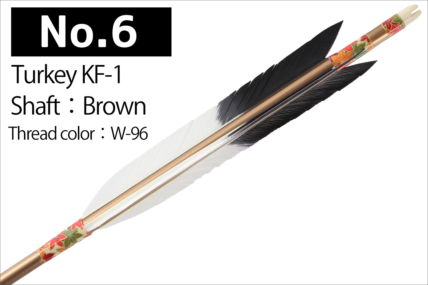 【D-1763】Turkey KF-1 ( 6 types ) - Set of 6 (Shaft Size 1913) ターキー KF-1 1913シャフト 6本組