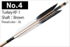 【D-1768】Turkey KF-1 ( 4 types )   - Set of 6 (Shaft Size 2015) Easton イーストン ターキー KF-1 2015シャフト 6本組