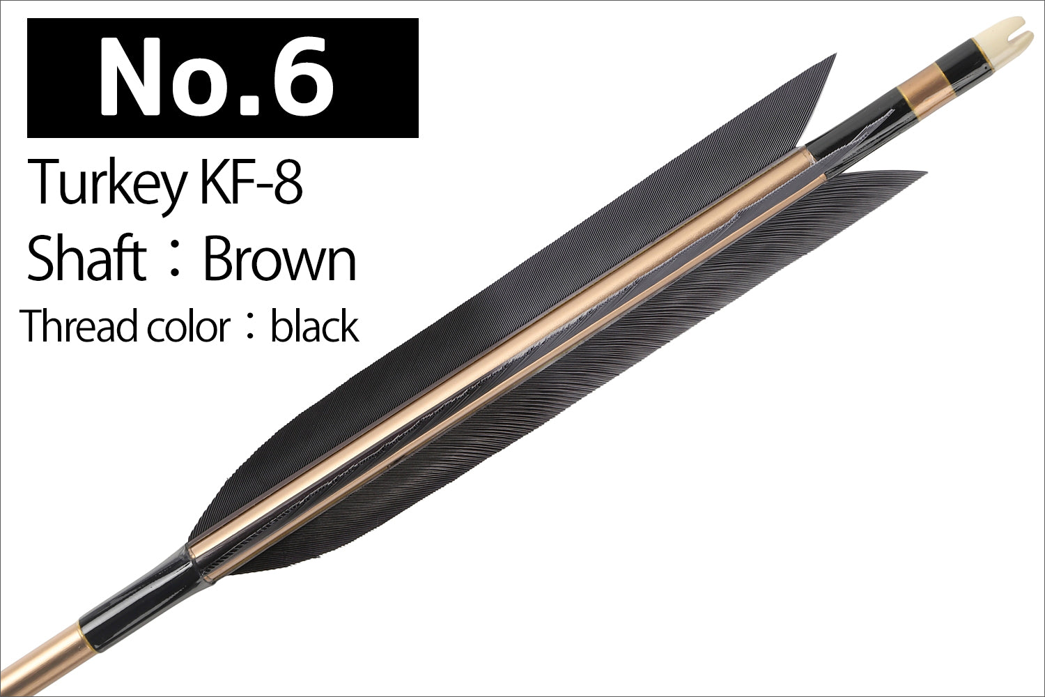 【D-1774】Turkey KF-8 ／ KF-11／KF-15 ( 6 types )  - Set of 6 (Shaft Size 2014) Easton イーストン ターキー KF-8 ／KF-11 ／ KF-15   2014シャフト 6本組