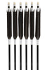 【D-1776】Enteki　White goose ／ Black feather ( 4 types )  - Set of 6 (Shaft Size 1913) Easton イーストン 白グース・黒ヤリ羽根　遠的矢　1913シャフト 6本組