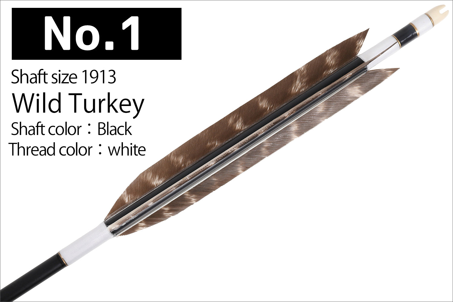 【D-1794】Wild Turkey 1913  ( 2 types )  - Set of 6 (Shaft Size 1913)  ワイルドターキー 1913 シャフト 6本組  2種類