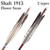 【D-1797】Flower Swan ( 2 types )  - Set of 6 (Shaft Size 1913)  Easton イーストン 花白鳥 1913シャフト 6本組 2種類