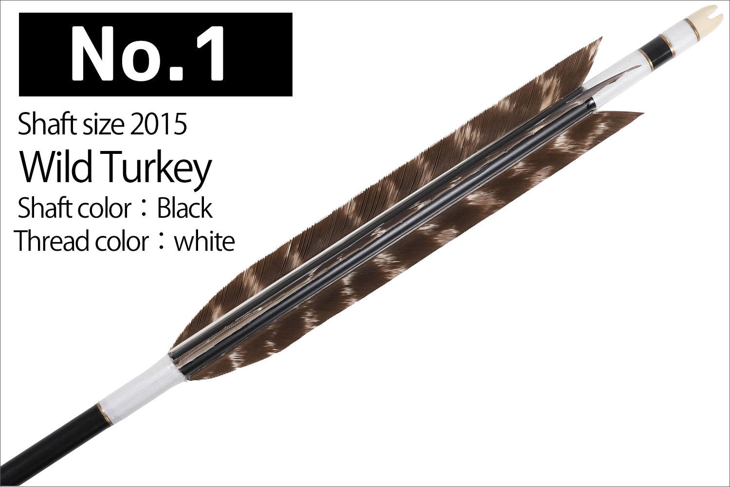 【D-1798】Wild Turkey 2015  ( 2 types )  - Set of 6 (Shaft Size 2015)  ワイルドターキー 2015 シャフト 6本組  2種類