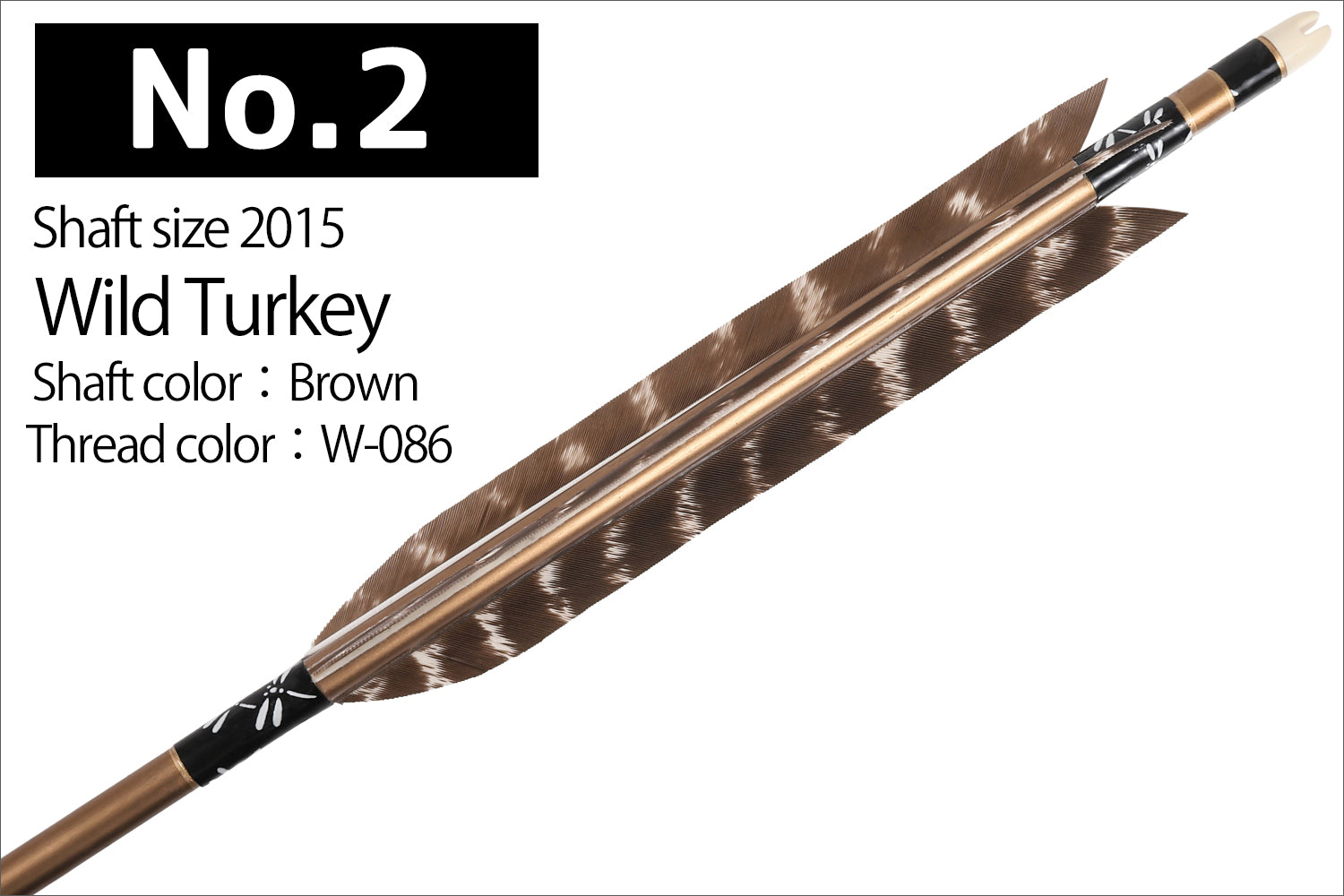 【D-1798】Wild Turkey 2015  ( 2 types )  - Set of 6 (Shaft Size 2015)  ワイルドターキー 2015 シャフト 6本組  2種類