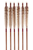 【D-1800】White tail feather  ( 2 types )  - Set of 6  (HAYABUSA Carbon 76-22)  ハヤブサカーボン 76-22 白尾羽  6本組 2種類