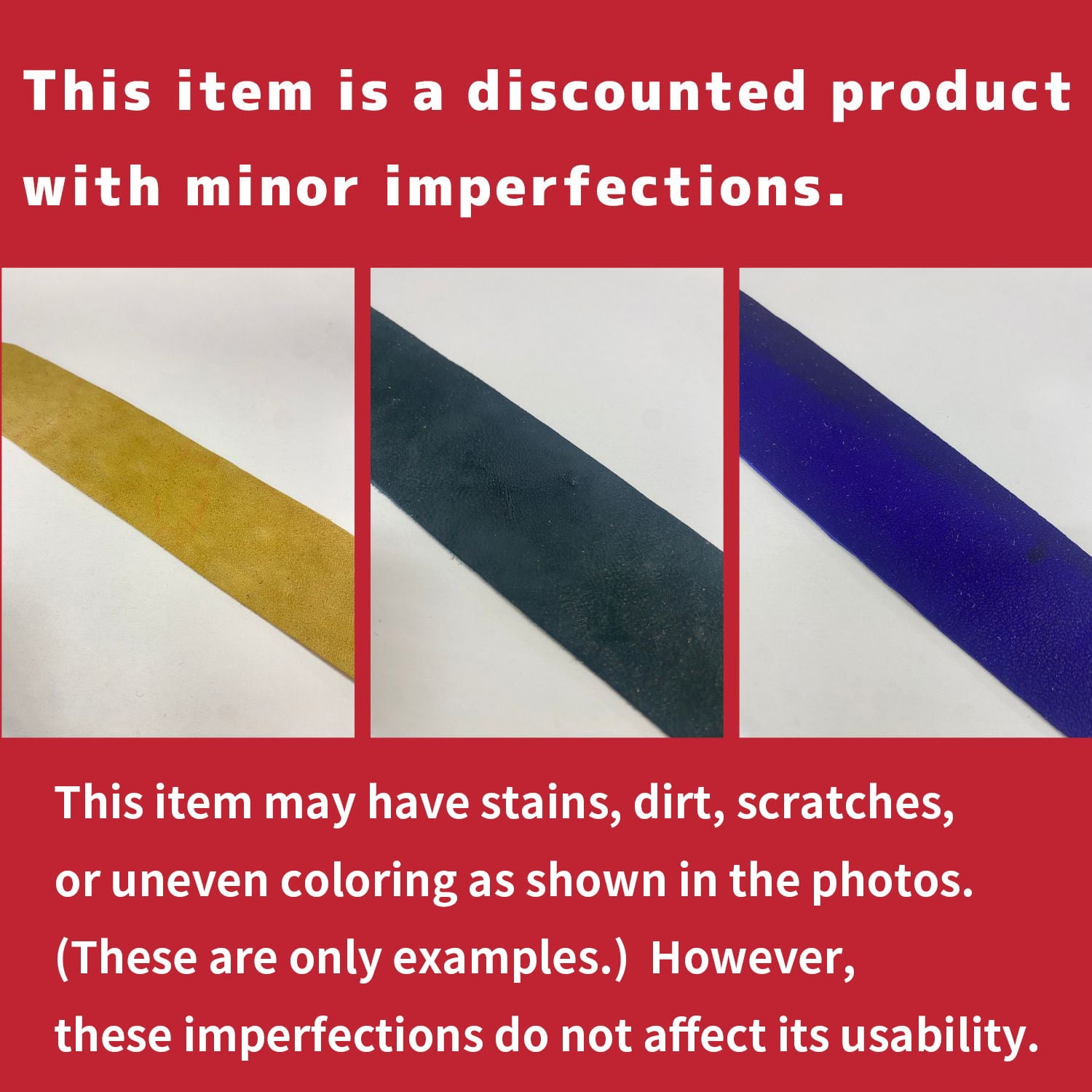 【F-042】Nigirikawa High Quality Gin【IMPERFECT ITEM】[All 8 colors]  solid color－ 【訳あり】小唐　特製吟革　握り革 全8色