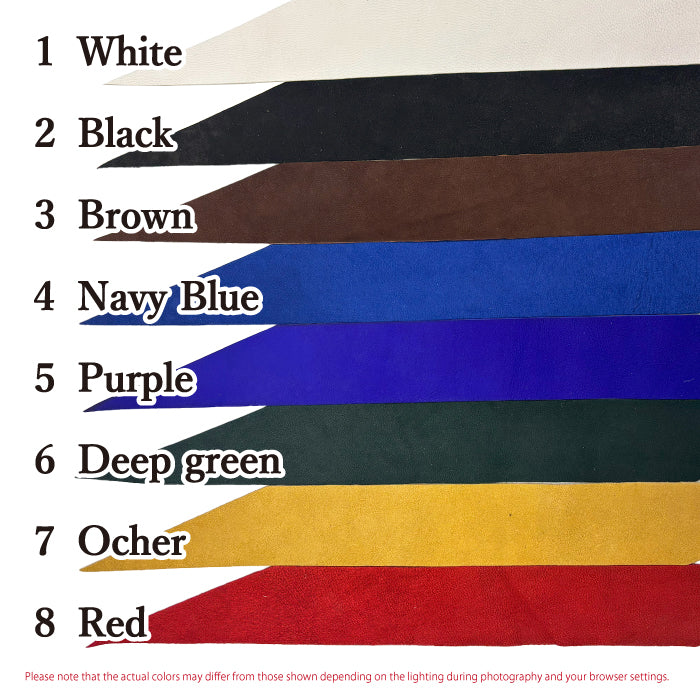 【F-042】Nigirikawa High Quality Gin【IMPERFECT ITEM】[All 8 colors]  solid color－ 【訳あり】小唐　特製吟革　握り革 全8色