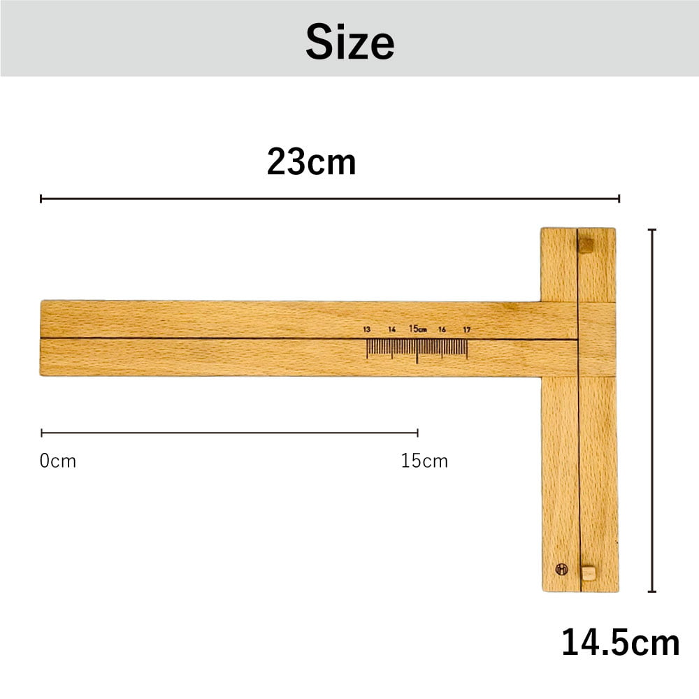 【F-049】T-Square Nocking Gauge 十文字定規 弓 定規 垂直 T字型 矢番え 調整 付属品 弓道 弓具