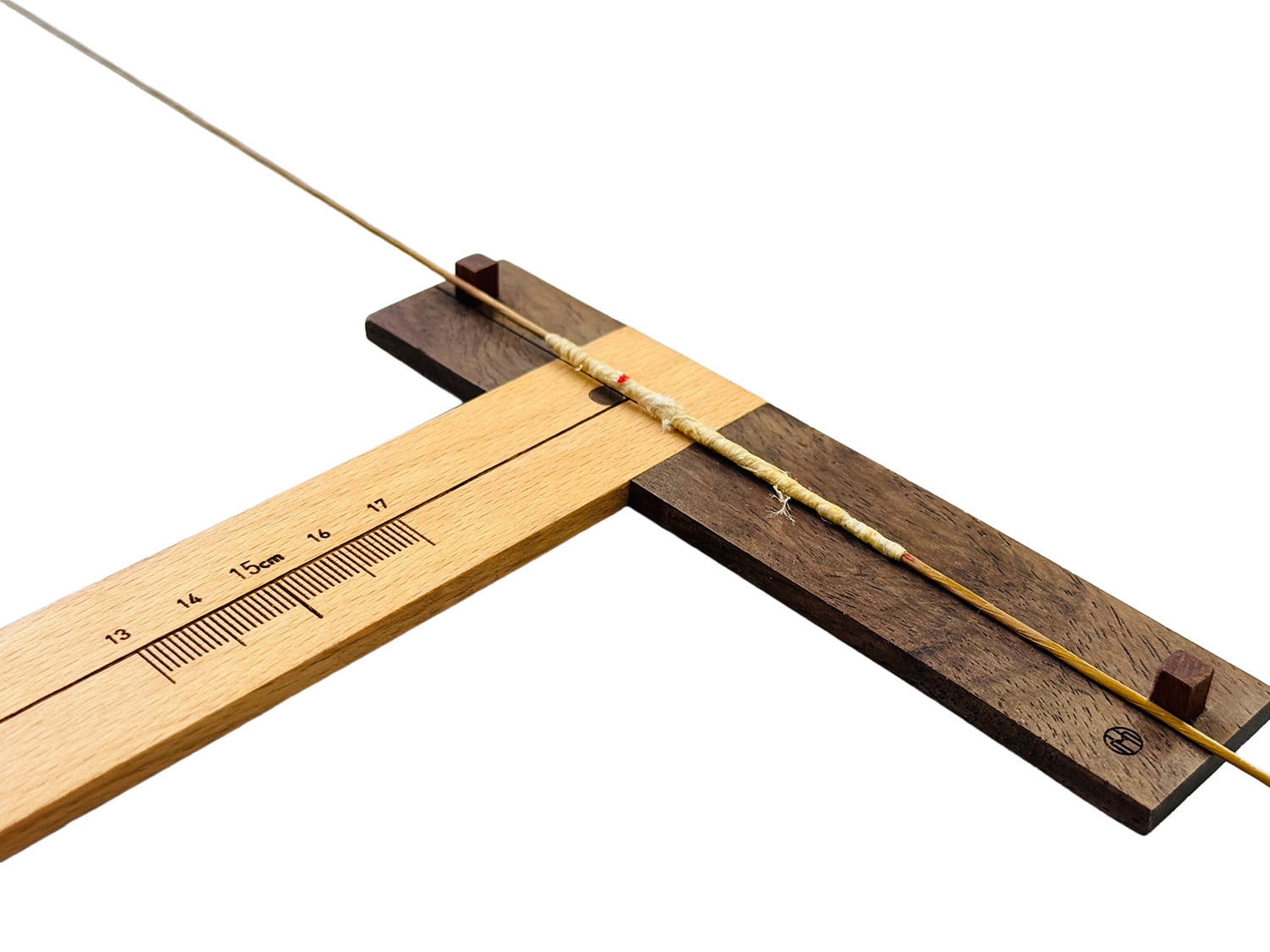 【F-049】T-Square Nocking Gauge 十文字定規 弓 定規 垂直 T字型 矢番え 調整 付属品 弓道 弓具