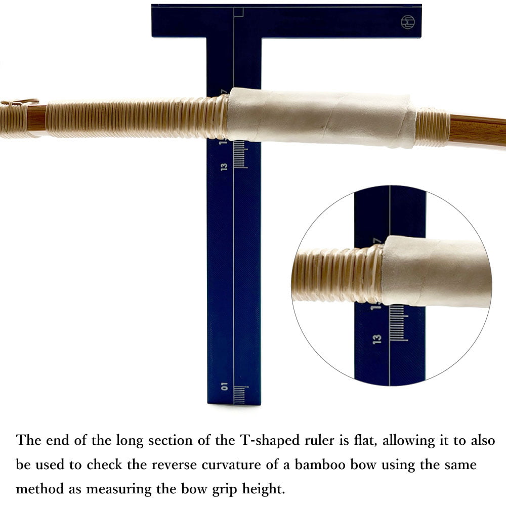 【F-049】T-Square Nocking Gauge （Improved Version） 十文字定規 改 弓 定規 垂直 T字型 矢番え 調整 付属品 弓道 弓具