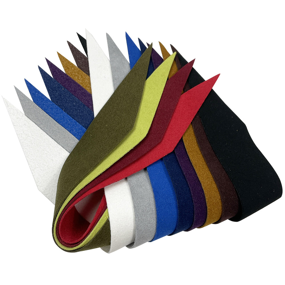 【F-372】Sarari Nigirikawa Ultrasuede Thickness: Standard (1.0 mm) [All 12 colors]  solid color－ 握り革 さらり ウルトラスエード製  厚み：普通（約1.0mm） 全12色 無地 弓道 弓具