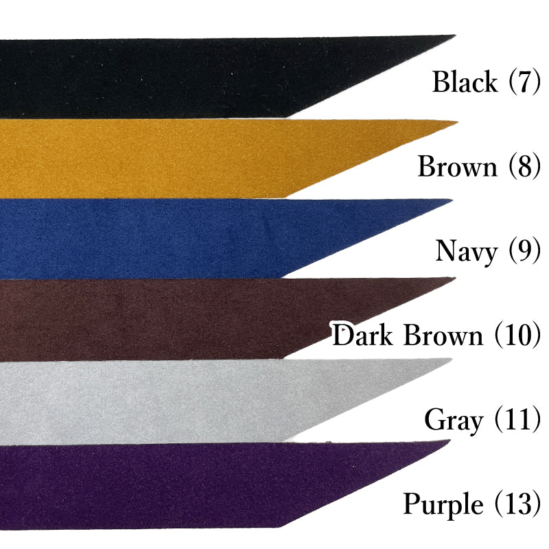 【F-372】Sarari Nigirikawa Ultrasuede Thickness: Standard (1.0 mm) [All 12 colors]  solid color－ 握り革 さらり ウルトラスエード製  厚み：普通（約1.0mm） 全12色 無地 弓道 弓具