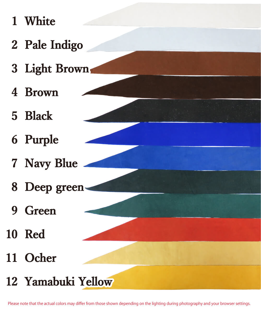 【F-373】Nigirikawa High Quality Gin [All 12 colors]  solid color－ 小唐　特製吟革　握り革 全11色