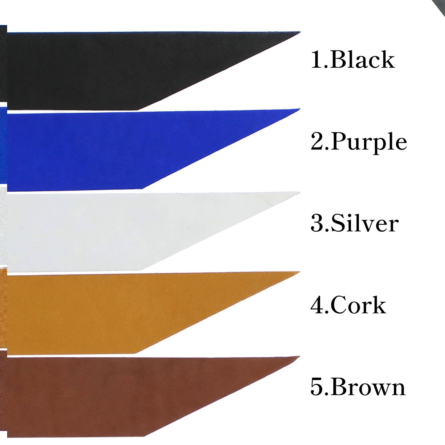 【F-387】Nigirikawa Mizuno Cowhide [All 5 colors] solid color - 握り革 ミズノ製 牛革 全5色