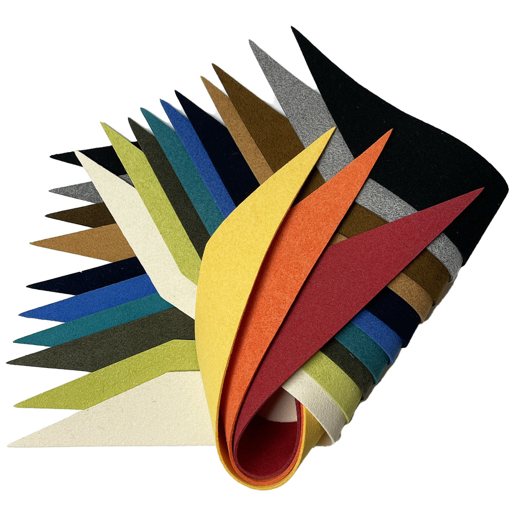 【F-400】Sarari Nigirikawa Ultrasuede Thickness: Thick (1.2 mm) [All 13 colors]  solid color－ 握り革 さらり ウルトラスエード製  厚み：厚め（約1.2mm） 全13色 無地 弓道 弓具