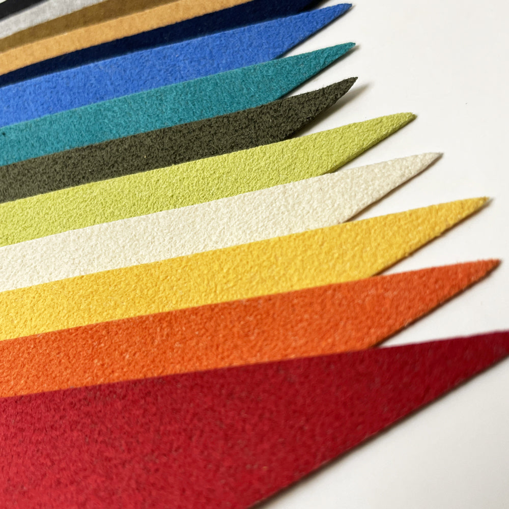 【F-400】Sarari Nigirikawa Ultrasuede Thickness: Thick (1.2 mm) [All 13 colors]  solid color－ 握り革 さらり ウルトラスエード製  厚み：厚め（約1.2mm） 全13色 無地 弓道 弓具