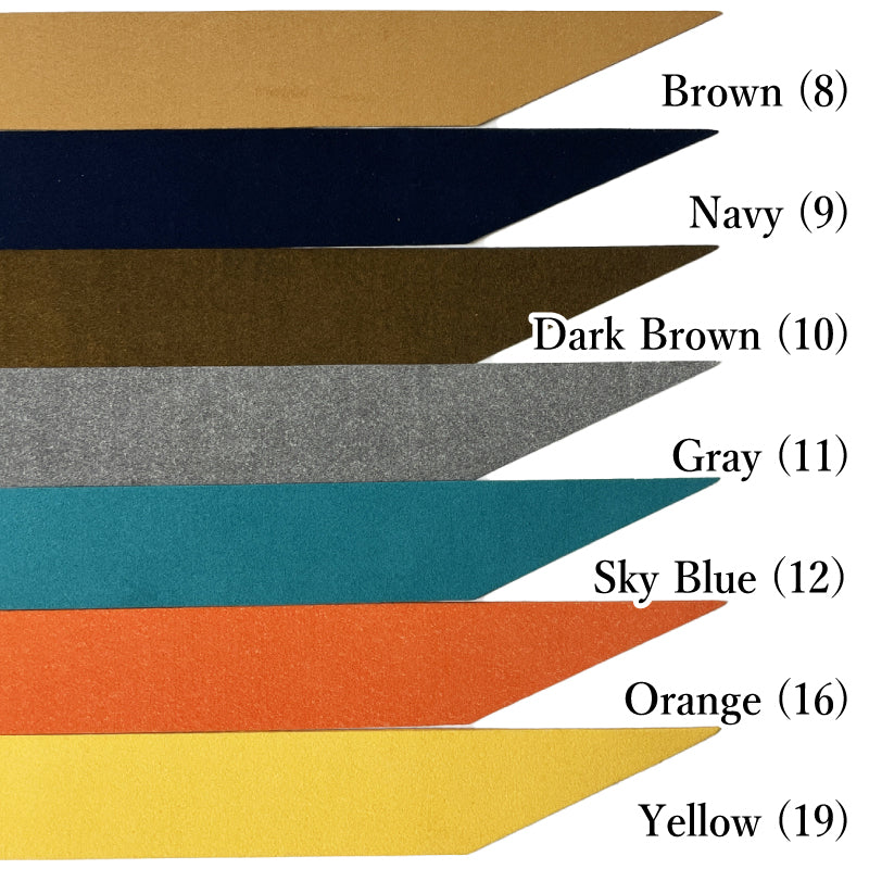 【F-400】Sarari Nigirikawa Ultrasuede Thickness: Thick (1.2 mm) [All 13 colors]  solid color－ 握り革 さらり ウルトラスエード製  厚み：厚め（約1.2mm） 全13色 無地 弓道 弓具