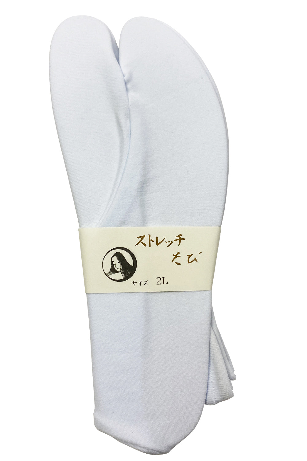 【H-084】 Stretch Tabi  cover　Size：2L ストレッチ 足袋カバー ２Ｌ 白 24.0～26.0cm 弓道 弓具 弓道着