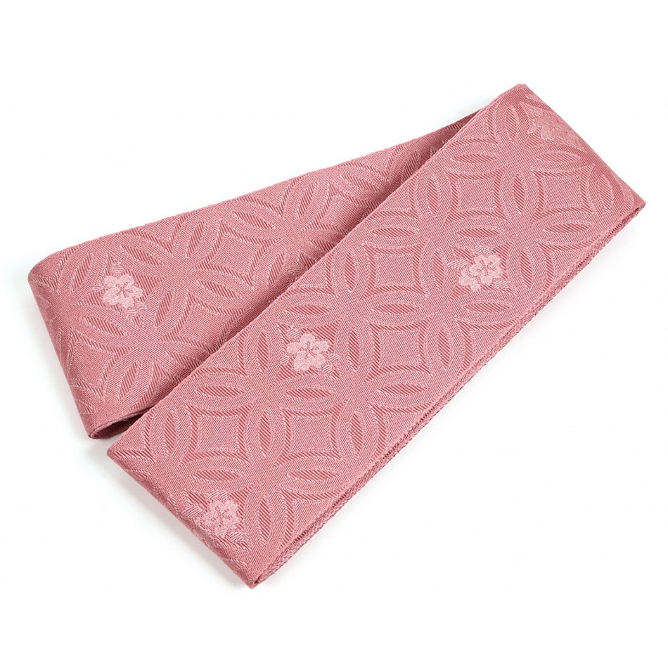 【H-200】 Obi (Women) Shippō pattern with small cherry blossoms 女性用 弓道帯 ジャガード織 七宝に小桜柄 全8色 弓道 弓具 弓道着 着物