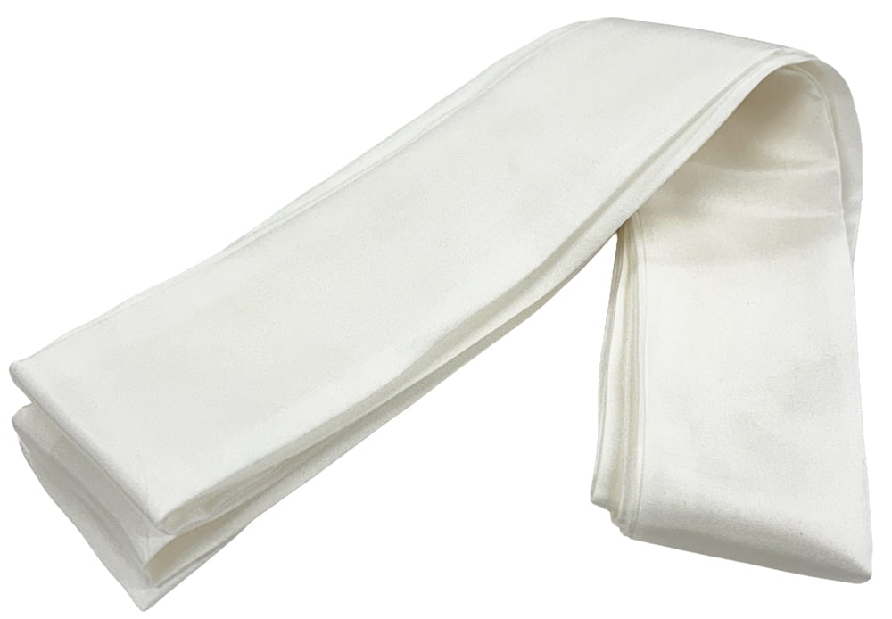 【H-221】 Pure Silk Tasuki - Standard Size 正絹 たすき 通常尺 約217cm 襷 絹 白 シルク 弓道 弓具