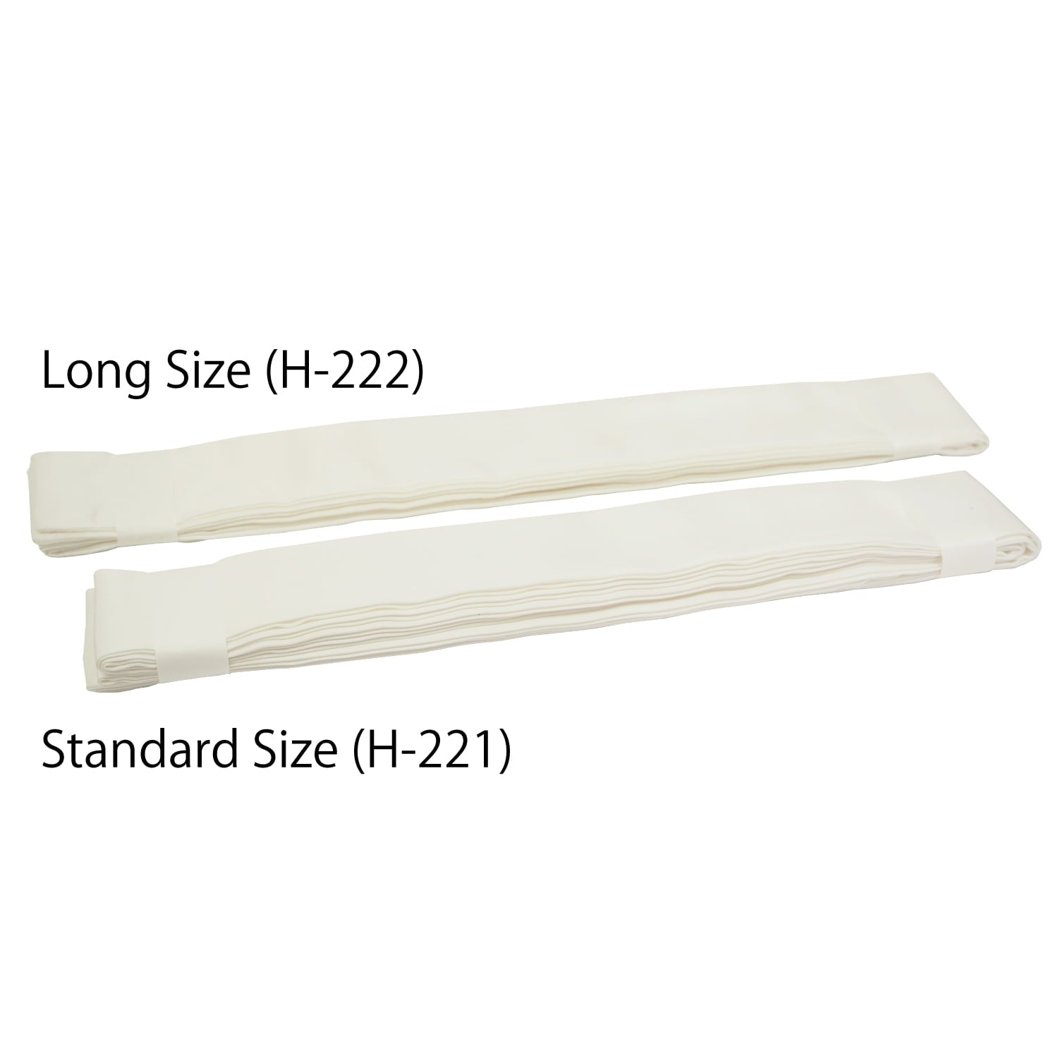【H-222】 Pure Silk Tasuki - Long Size 正絹 たすき 長尺 襷 絹 白 シルク 弓道 弓具