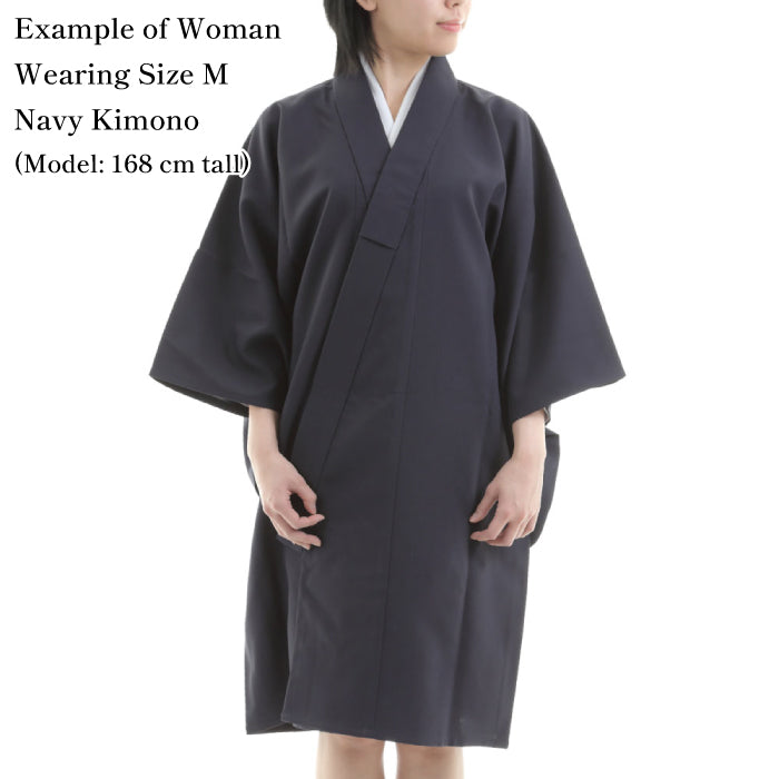 【H-234】 Kimono Juban Set Female （Navy / Black）Size：S・M・ML・L 着物セット 女性用 紺 黒 弓道 弓道着
