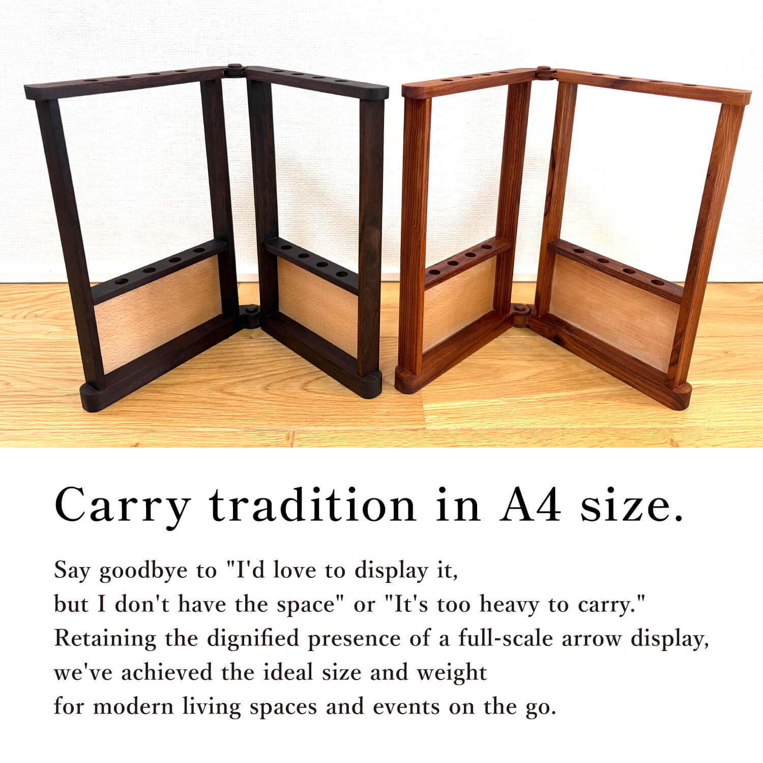【I-096】 A4 Yatate (arrow display) 2 color　A4矢立て 矢ディスプレイ 全2種