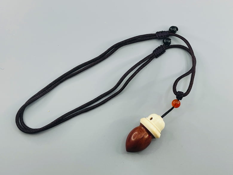 【J-189】 Giriko & Fudeko Holder - Konaire (Acorn-shaped / Drum-shaped) 粉入れ どんぐり型 太鼓型 ミニ ぎり粉 ふで粉 弓道 弓具