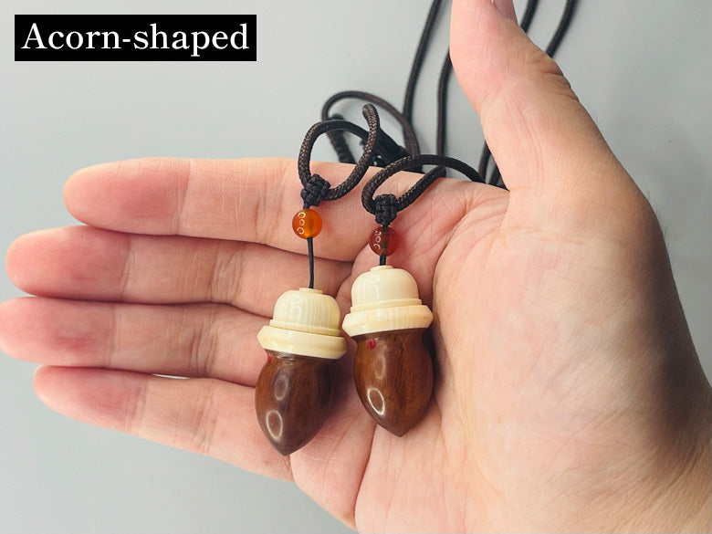 【J-189】 Giriko & Fudeko Holder - Konaire (Acorn-shaped / Drum-shaped) 粉入れ どんぐり型 太鼓型 ミニ ぎり粉 ふで粉 弓道 弓具