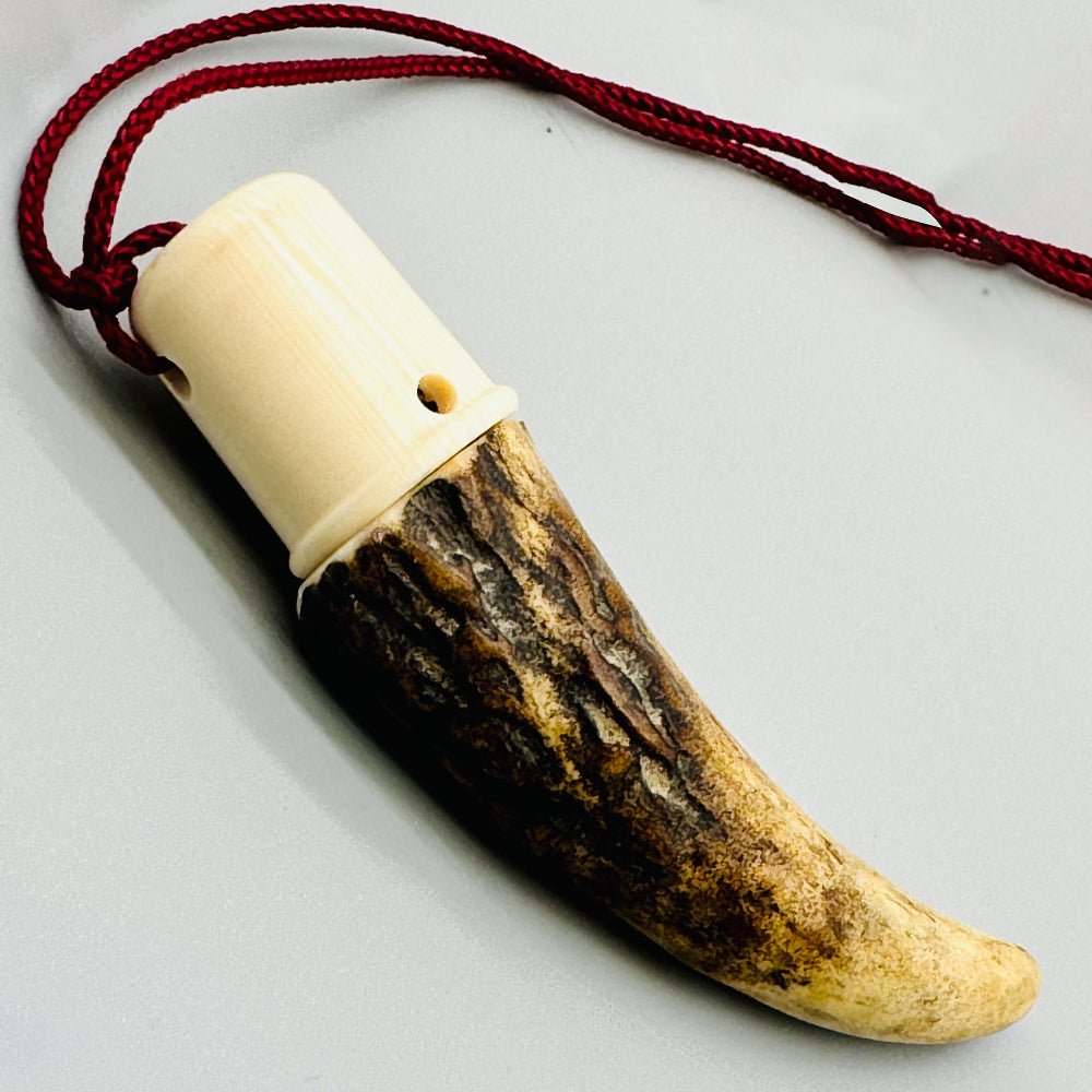 【J-197】 Mini Giriko Holder (Deer Horn) ミニ鹿角製 ギリ粉入れ