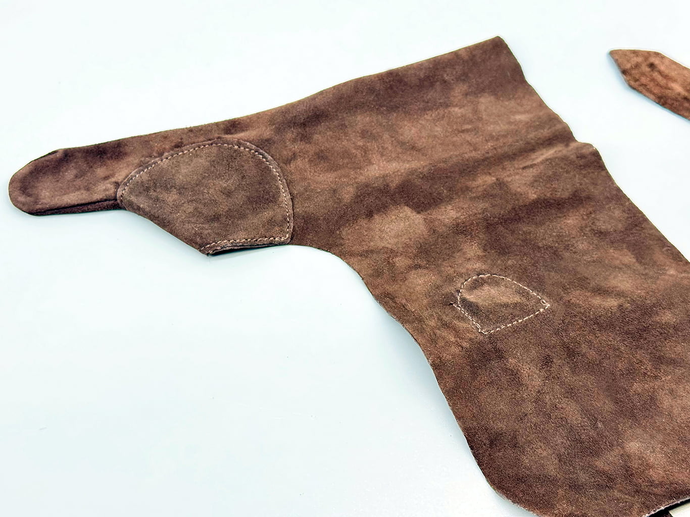 【J-210】 Oshitekake (Sheepskin) S M L 押し手カケ 羊革製 焦茶 弓道 弓具 ゆがけ