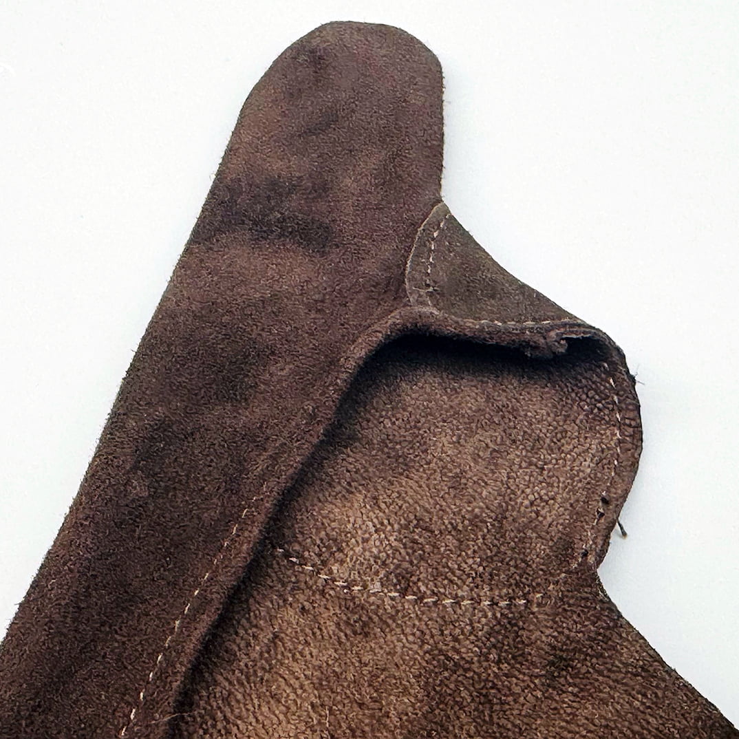 【J-210】 Oshitekake (Sheepskin) S M L 押し手カケ 羊革製 焦茶 弓道 弓具 ゆがけ