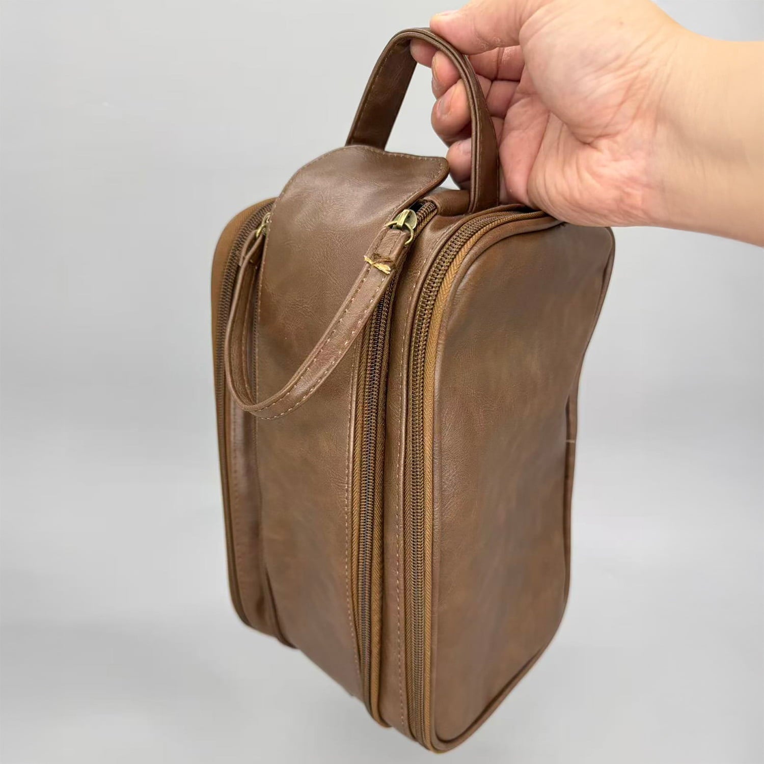 【J-211】 Yugake Case - Dual side compartments  ゆがけ入れ 両サイド収納 全3色 カケ用 人工皮革製 ゆがけ かけ 保護 持ち運び 弓道 弓具