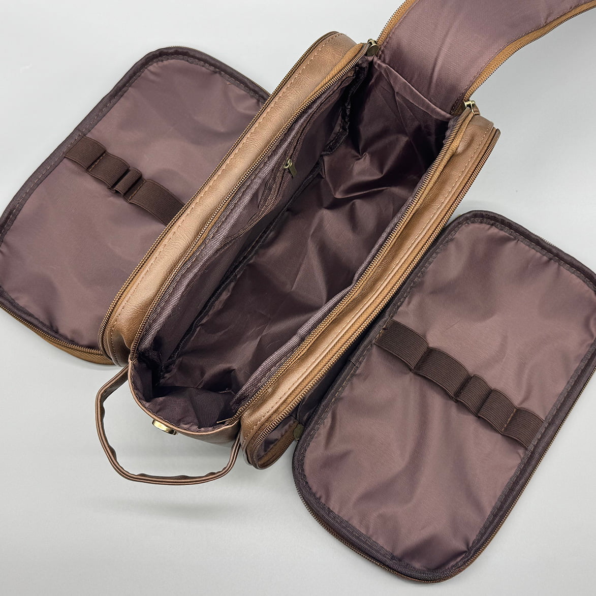 【J-211】 Yugake Case - Dual side compartments  ゆがけ入れ 両サイド収納 全3色 カケ用 人工皮革製 ゆがけ かけ 保護 持ち運び 弓道 弓具