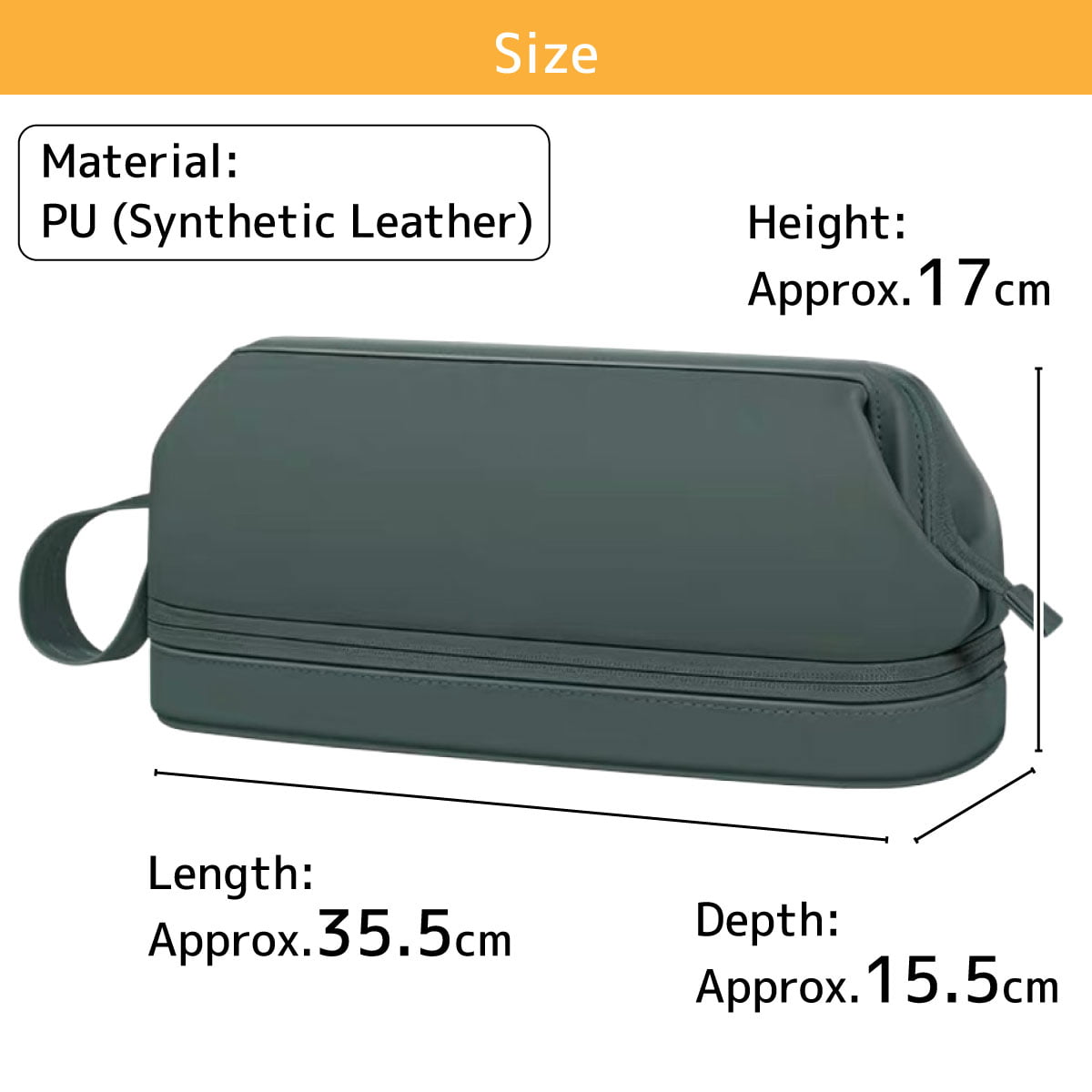 【J-212】 Yugake Case - Bottom storage compartment  ゆがけ入れ 底部収納 全5色 カケ用 人工皮革製 ゆがけ かけ 保護 持ち運び 弓道 弓具