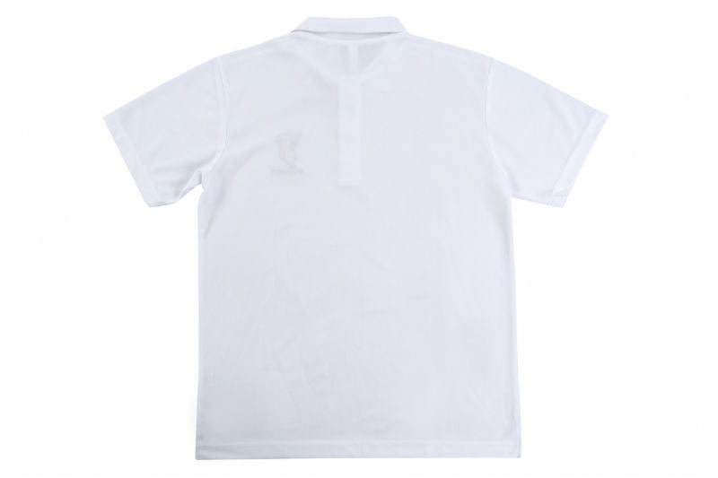 【L-108】Chiba-kun Polo Shirt【White】 SS～3L チーバ君 ドライポロシャツ 白 ホワイト ポロシャツ 【チーバくんグッズ】