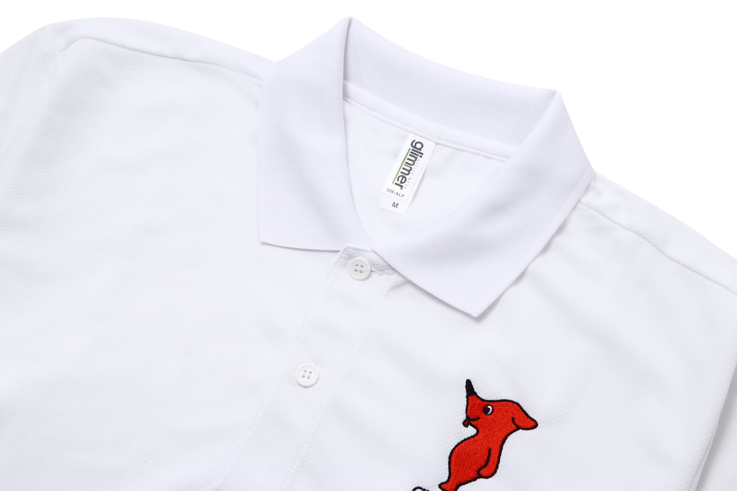 【L-127】Chiba-kun Polo Shirt【Long Sleeves】White SS 3L チーバ君 ドライポロシャツ 長袖 白 ポロシャツ 【チーバくんグッズ】【在庫限りで販売終了】