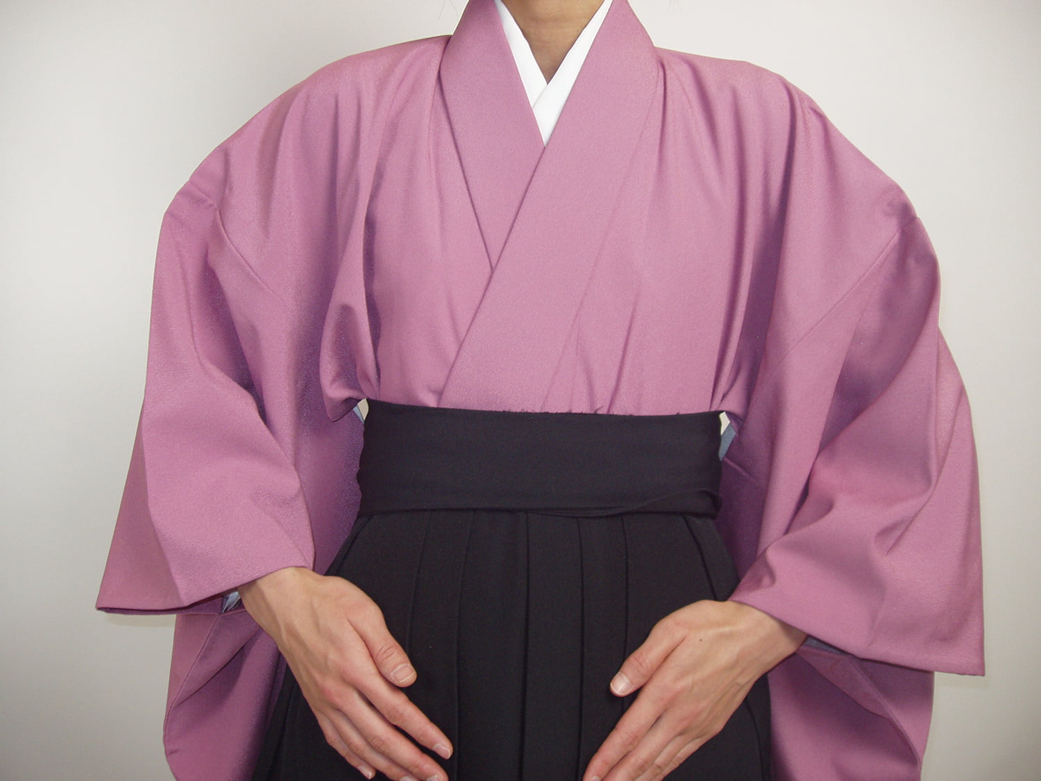 【H-027】 Kimono - Crepe （For women）Size：XL 　着物 ちりめん 特大 女性用 ピンク 若草 水色 弓道 弓具 弓道着【在庫限り】