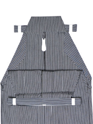 【H-243】[Stock] Striped Hakama -Stitched Pleats 【在庫品】縞袴　男性用馬乗袴　20号～24号