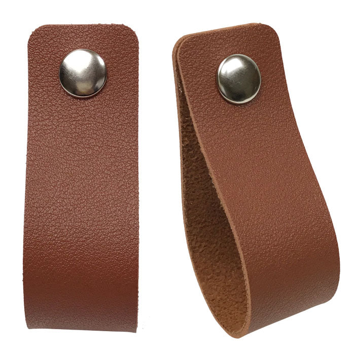 【C-182】 Turikawa Hook button type PU leather： 吊り革 PUレザー つり革 茶色