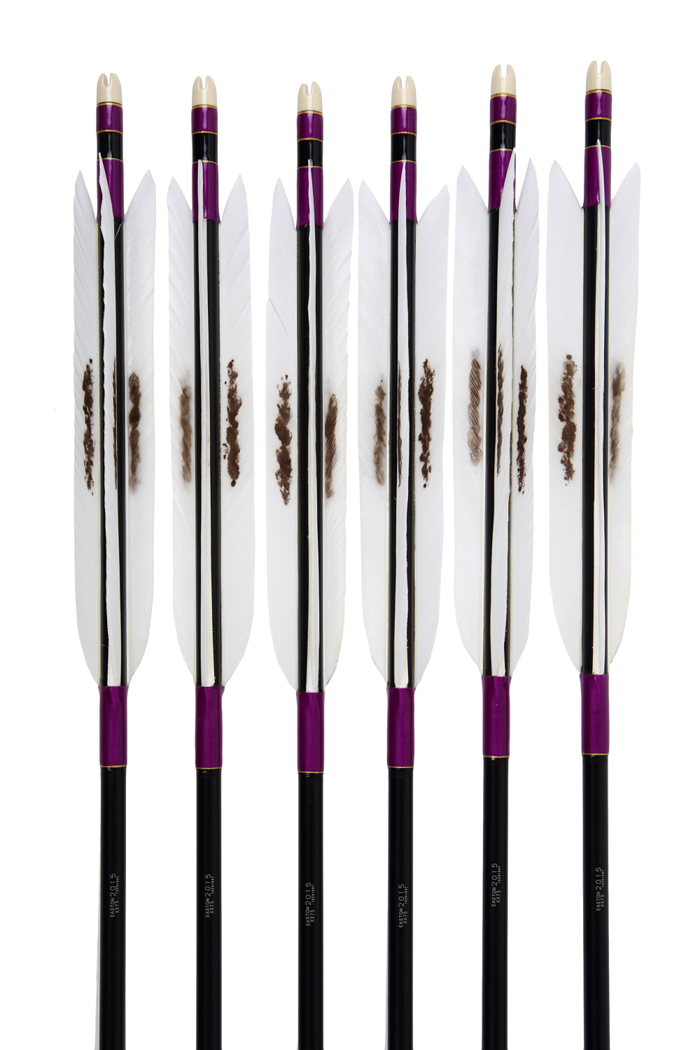 【D-1649】Ukigumo Fletching - Set of 6 (Shaft Size 2015)ターキー手描 浮雲 2015シャフト 6本組