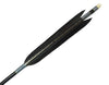 【D-1712】Black wing feather Fletching - Set of 6 (Mizuno Carbon WENEW8023) 黒手羽 ミズノカーボン ウィニュー 80-23 6本組