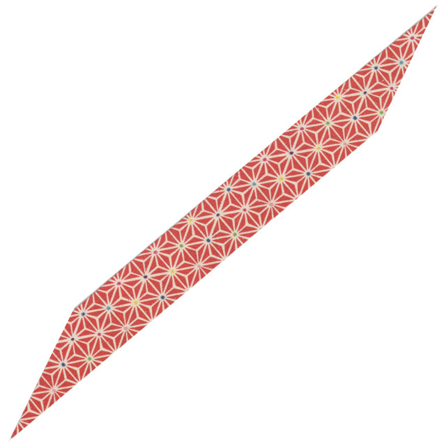 【F-273】Nigirikawa (Printed) Hemp leaf pattern 美握り革 麻の葉