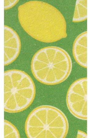 【F-290】Nigirikawa (Printed) Lemon pattern 美握り革 レモン