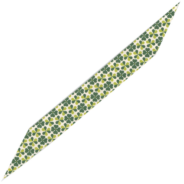 【F-293】Nigirikawa (Printed) Four leaf clover Pattern 美握り革 クローバー