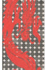【F-307】Nigirikawa (Printed) Dragon (RED・BLACK)  美握り革 ドラゴン（赤黒）