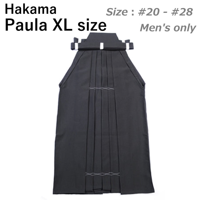 【H-228】 Hakama -Paula Gender：Male, XL Size：#20 - #28<br>袴 ポーラ 男性用 特大20号～28号