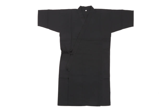 【H-242】 Uwagi - Black polyester100% Size 2L ： 上着 黒 ポリエステル100％ 2Ｌ 【H-242】
