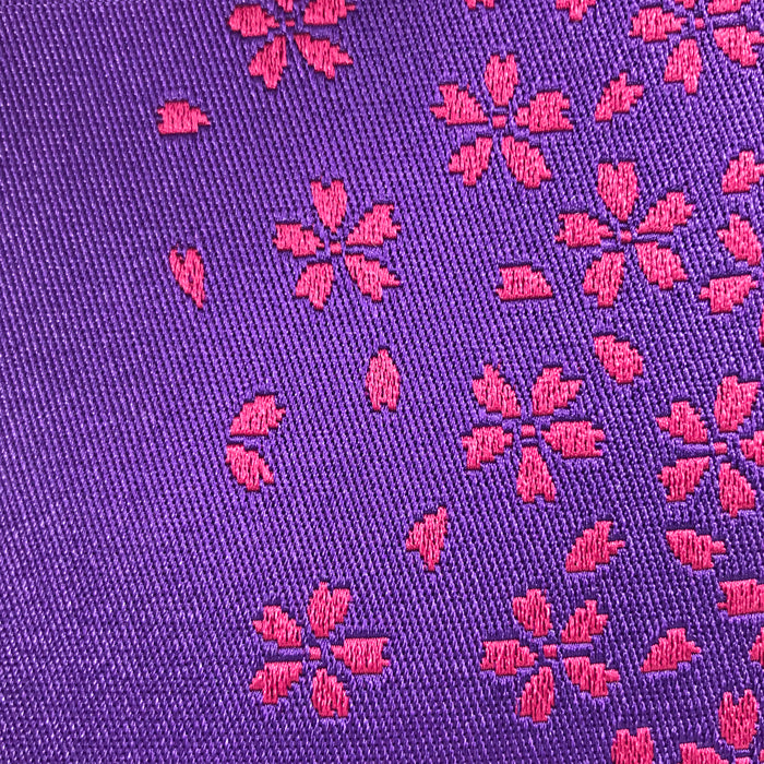【H-261】 Cherry Blossoms pattern Obi (Women) 女性用 弓道帯 ジャガード織 柄帯 片寄桜柄 全7色